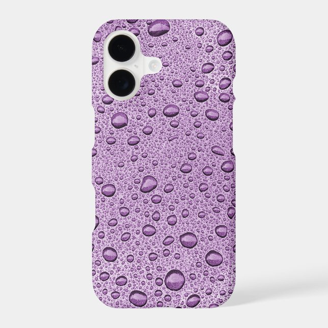 Purple water droplets Case-Mate iPhone case (Back)