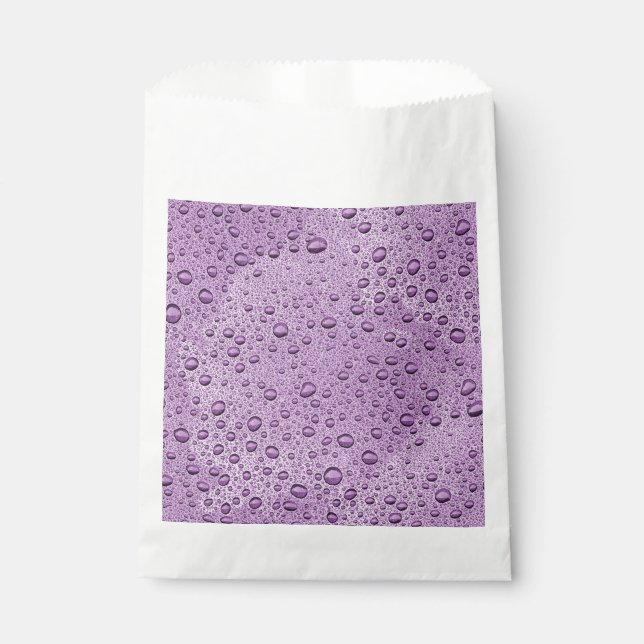 Purple water droplets favor bag (Front)