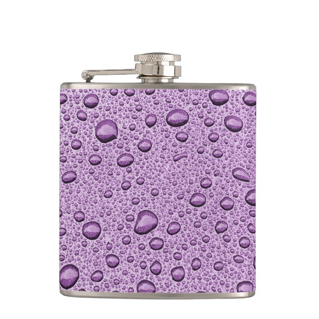 Purple water droplets flask (Front)