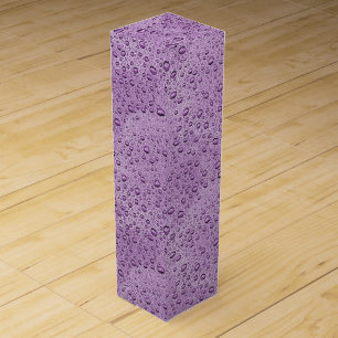 Purple water droplets wine box