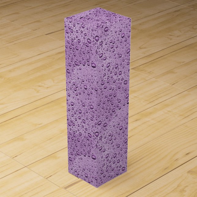 Purple water droplets wine box (Front)