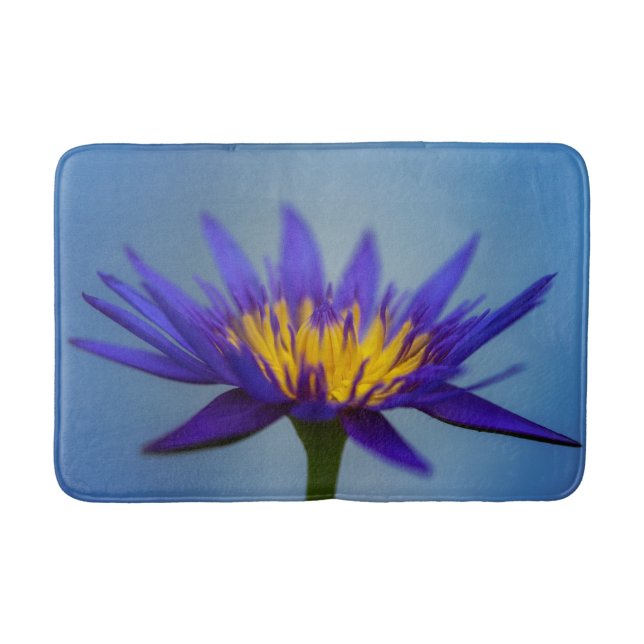 Purple Water Lily Bath Mat (Front)