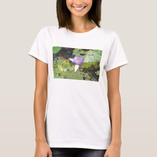 Purple Water Lily T_shirt