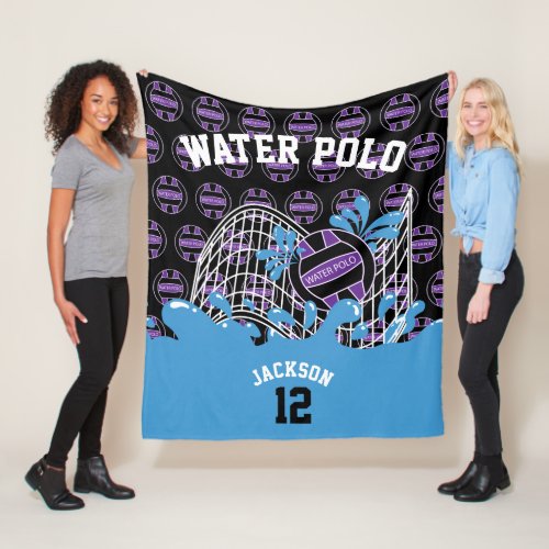 Purple _ Water Polo ️ Sport in  Fleece Blanket