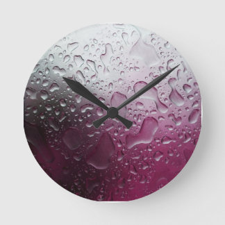purple water round clock