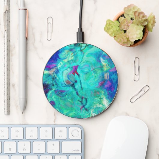 Purple Water Sprite Wireless Charger (Desk)
