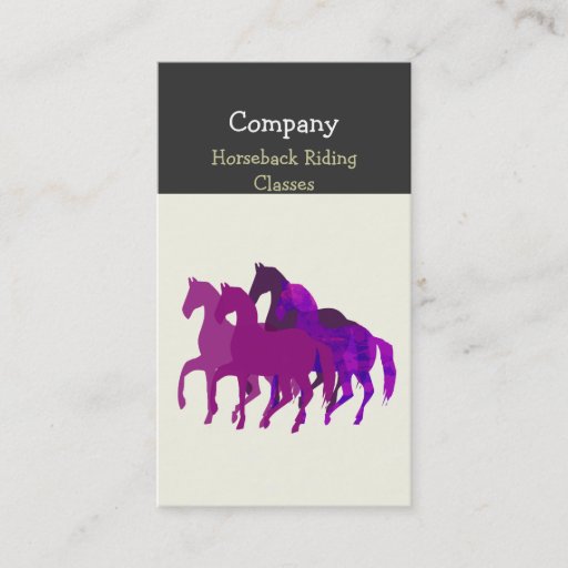 Customizable Horse Racing Business Card Template