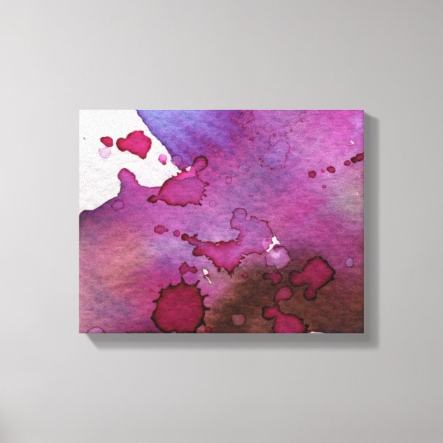 Purple Watercolor Background Canvas Print (Front)