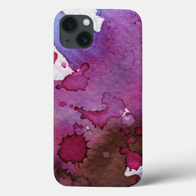 Purple Watercolor Background Case-Mate iPhone Case (Back)