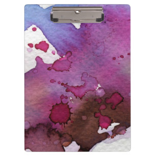 Purple Watercolor Background Clipboard