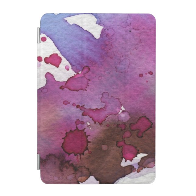 Purple Watercolor Background iPad Mini Cover (Front)