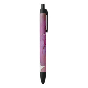 Purple Watercolor Background Pen