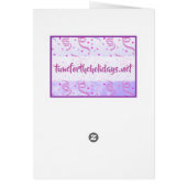 Purple Watercolor Birthday Now and Then Photos (Back)