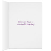 Purple Watercolor Birthday Now and Then Photos (Inside (Right))