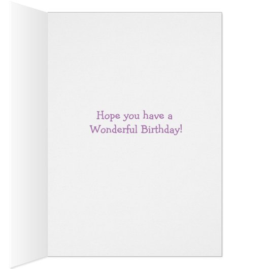 Purple Watercolor Birthday Now and Then Photos (Inside (Right))