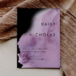 Purple Watercolor & Black Wedding Invitation<br><div class="desc">Purple Watercolor & Black Wedding Invitation

See matching collection in Niche and Nest Store

Many thanks</div>