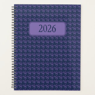 Purple Watercolor Blooms Planner