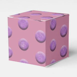 Purple Watercolor Dots Favor Boxes