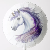 Purple Watercolor Fantasy Unicorn Birthday Party