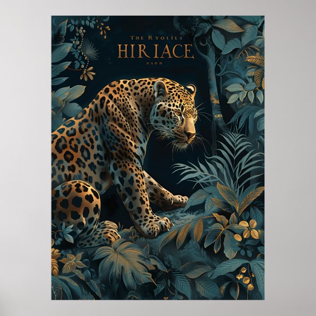 Purple Watercolor Floral Botanical Poster (Front)