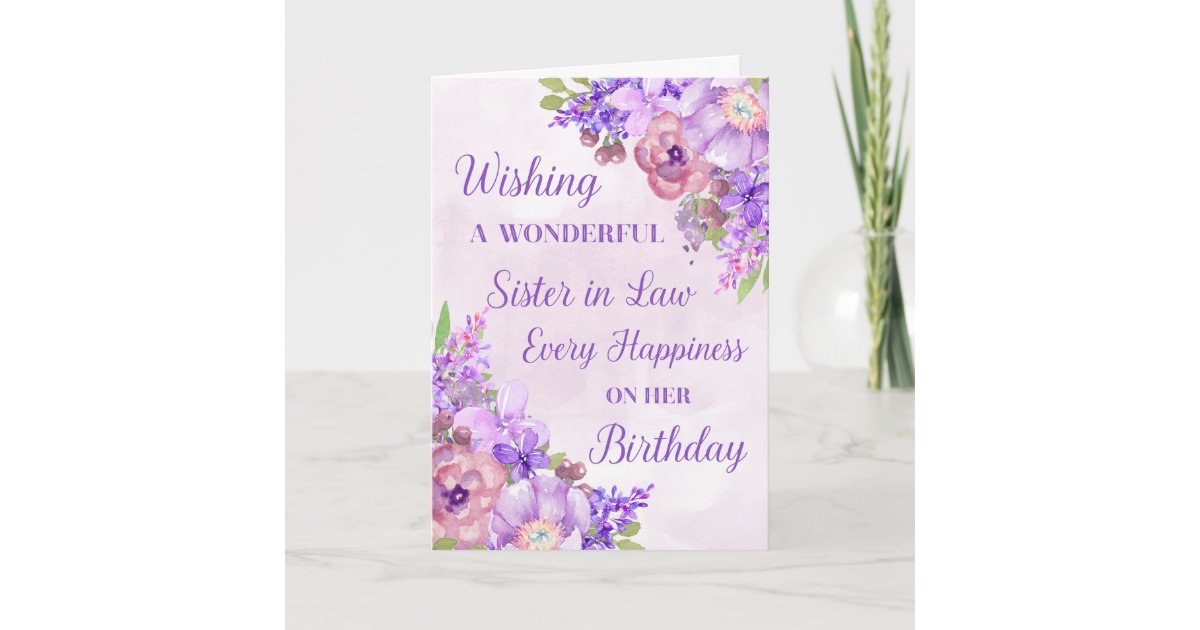 Personalized Birthday Card For Sister Or Sister-in-Law – Handmade, Multicolor Butterflies, Glitter, With Verse