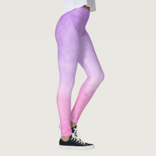 Purple Watercolor Leggings