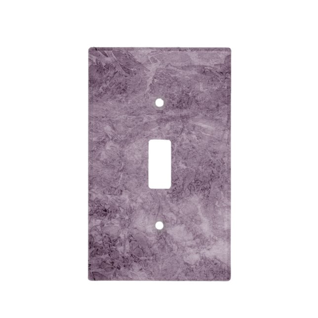 Purple Watercolor Look Light Switch Cover (Front)