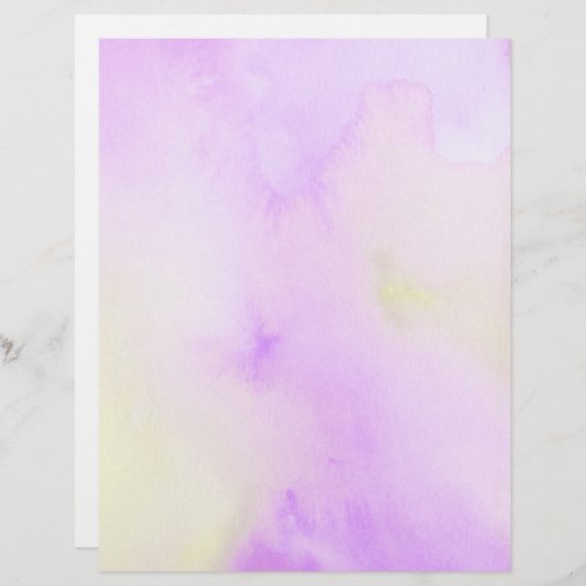 Purple Watercolor Page (Front/Back)