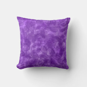 Purple Watercolor Painting Throw Pillow