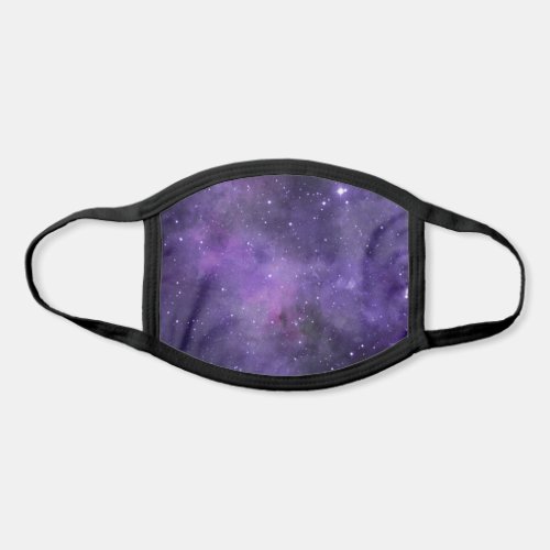 Purple Watercolor Space Galaxy Face Mask