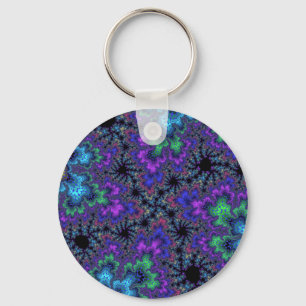 Purple Watercolor Speckle Keychain
