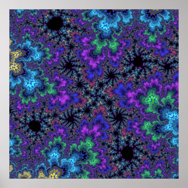 Purple Watercolor Speckle Poster (Front)