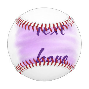 Purple watercolor splashes add text here custom pe baseball