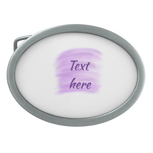 Purple watercolor splashes add text here custom pe belt buckle