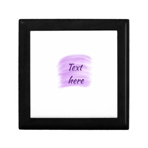Purple watercolor splashes add text here custom pe gift box