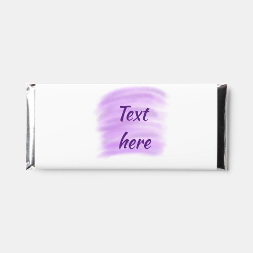 Purple watercolor splashes add text here custom pe hershey bar favors