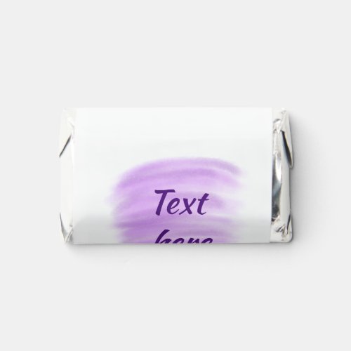 Purple watercolor splashes add text here custom pe hersheys miniatures