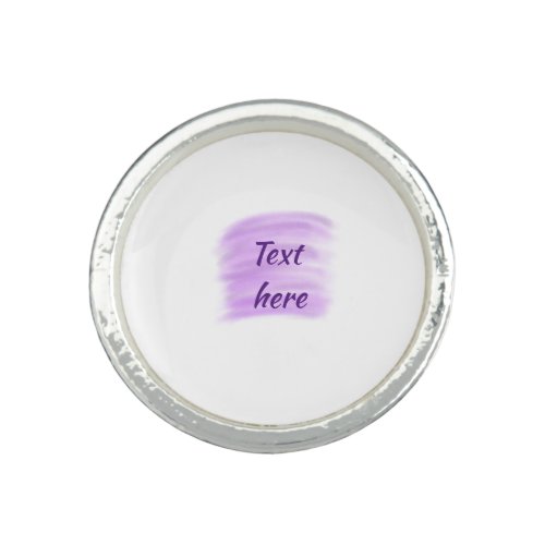 Purple watercolor splashes add text here custom pe ring