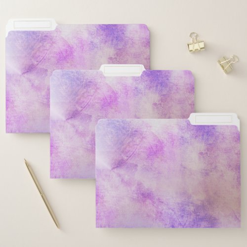 Purple Watercolor Wash File Folder