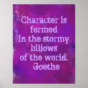 Purple Watercolor with Quote Poster