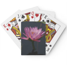 Purple Waterlily Lotus Playing Cards