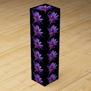 Purple Waterlily Lotus Wine Box