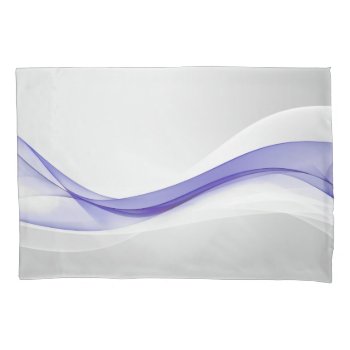Purple Wave Abstract (2 Sides) Pillowcase by FantasyPillows at Zazzle