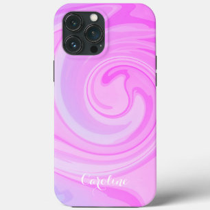 Purple Wave Abstract, Inspirivity iPhone Case
