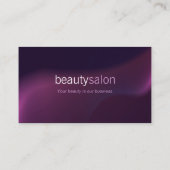 Purple Wave Beauty Salon business card (Back)