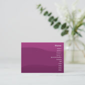 Purple Wave - Chubby Business Card (Standing Front)