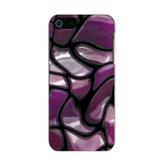Purple Waves Abstract Metallic iPhone SE/5/5s Case