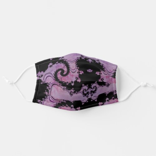 Purple Waves Adult Cloth Face Mask