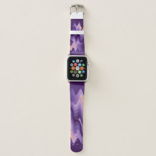 Purple waves apple watch band