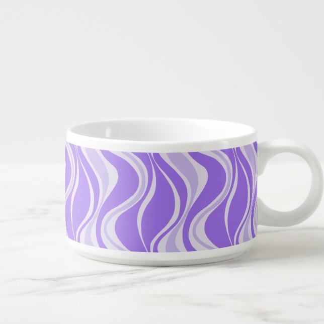 Purple Waves Chili Bowl (Left)